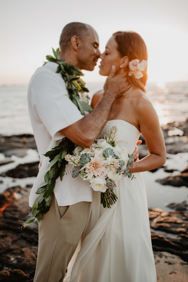 Kukio Beach Wedding, Hawaii Elopement on the Big Island - Vintage ...